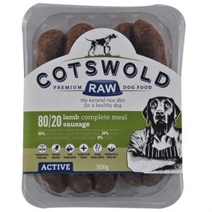 Lamb Sausages - Active 80/20 500g