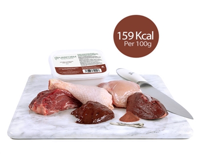 Beef Trim & Chicken, Ground Bone With Ox Heart & Beef Liver (kitten)