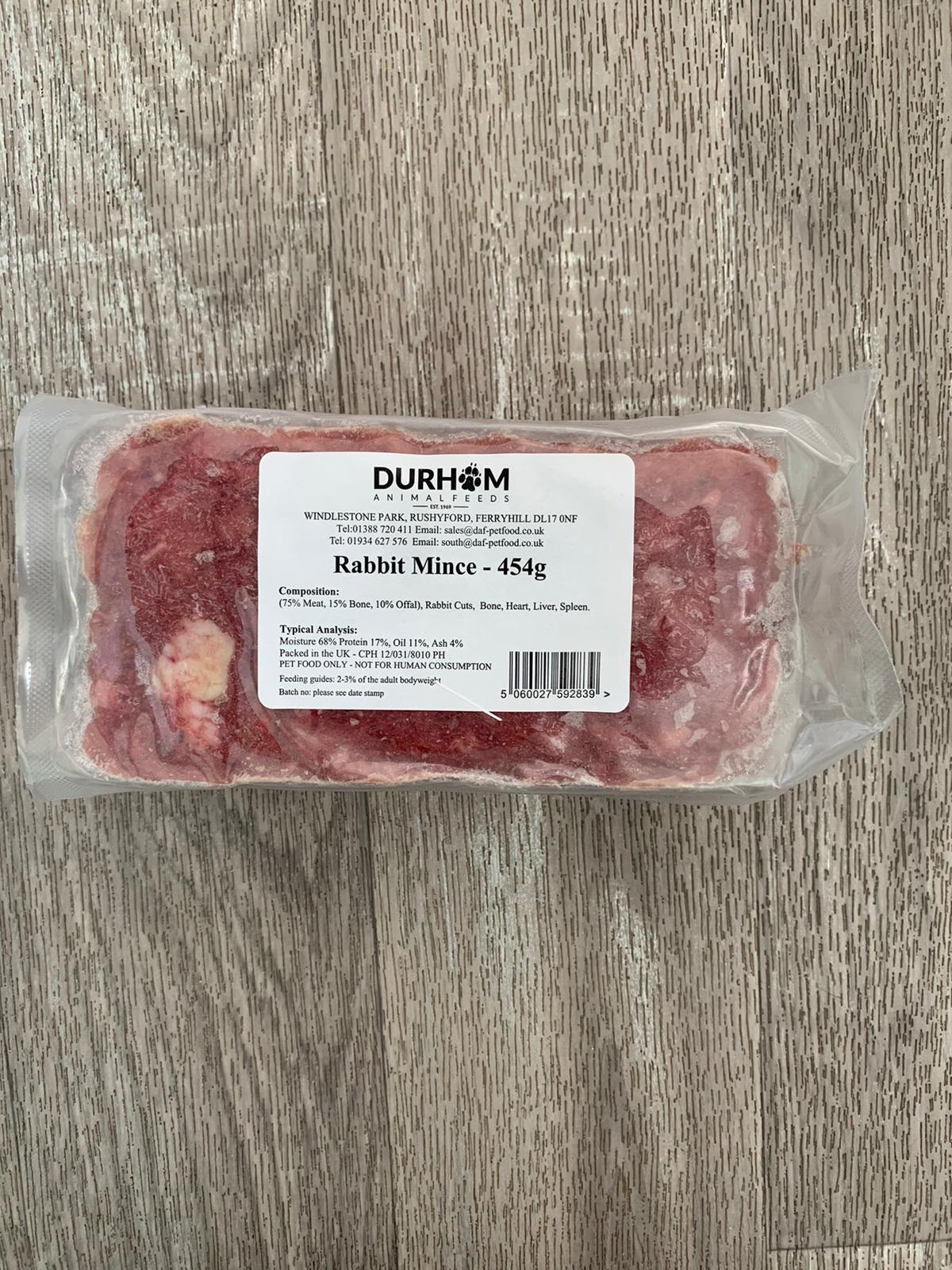 Rabbit Mince - 454g- Natural Selections