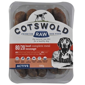 Beef Sausages - Active 80/20 500g