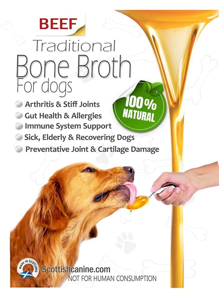 Beef Bone Broth for dogs Natural Selections